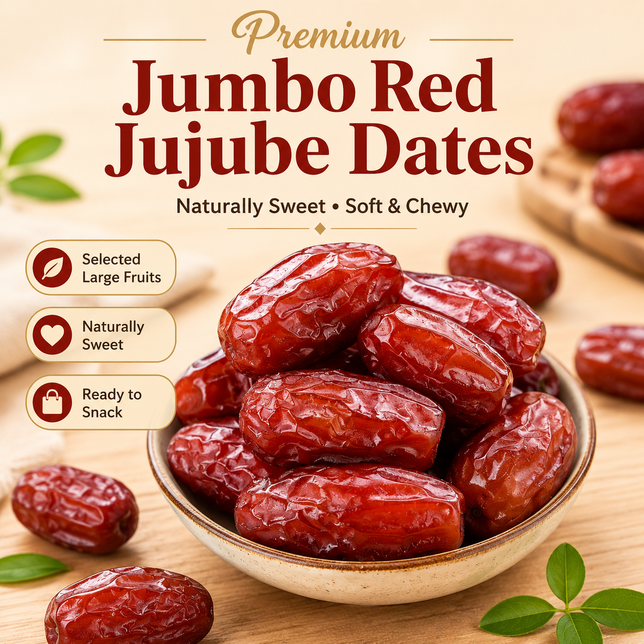 Premium Dates – Naturally Sweet, Rich in Vitamins & Dietary Fiber - JXX