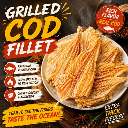 🐟Premium Baked Cod Snack Made From Real Seafood，🔥Slow Baked For A Golden, Savory Taste-JT4