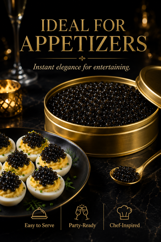 ✨Black Gold Premium Sturgeon Caviar🥄Plump Pearls, Ocean‑Sourced Nutrition for Your Gourmet Home Cooking-JT9