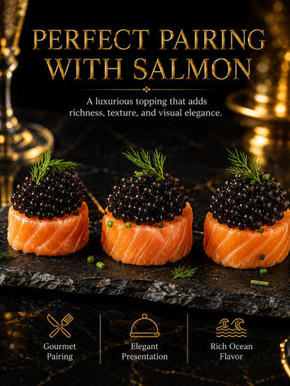 ✨Black Gold Premium Sturgeon Caviar🥄Plump Pearls, Ocean‑Sourced Nutrition for Your Gourmet Home Cooking-JT9