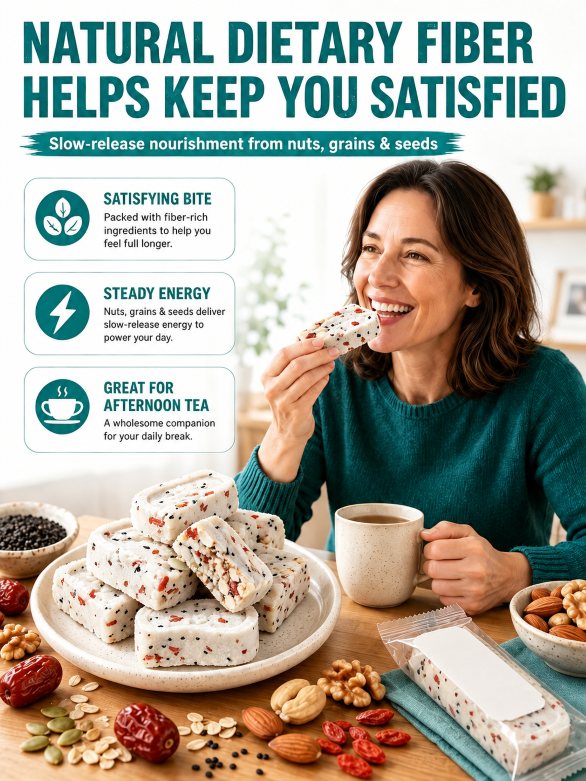 Pure Superfood Grain Bites – Premium Red Date & Poria Eight Treasures Cake 🤍🌾✨ | Low Sugar · Light Calories · Whole Grain Goodness – JT2