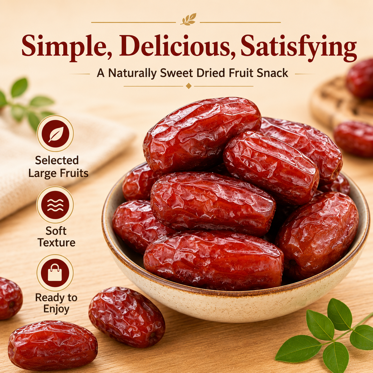 Premium Dates – Naturally Sweet, Rich in Vitamins & Dietary Fiber - JXX