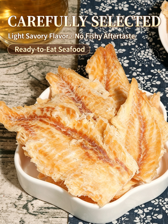 🐟️Wild-Caught Roasted Cod Fish Snack🌊|Low Fat & Full of Savory Ocean Flavor-JT3