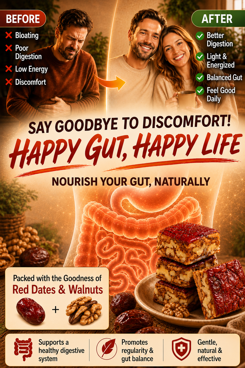 Premium Jujube Walnut Snack Bars-JT
