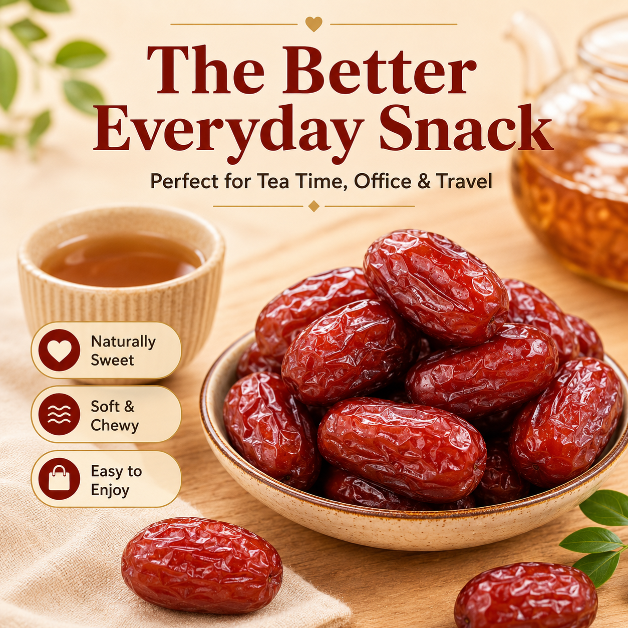 Premium Dates – Naturally Sweet, Rich in Vitamins & Dietary Fiber - JXX