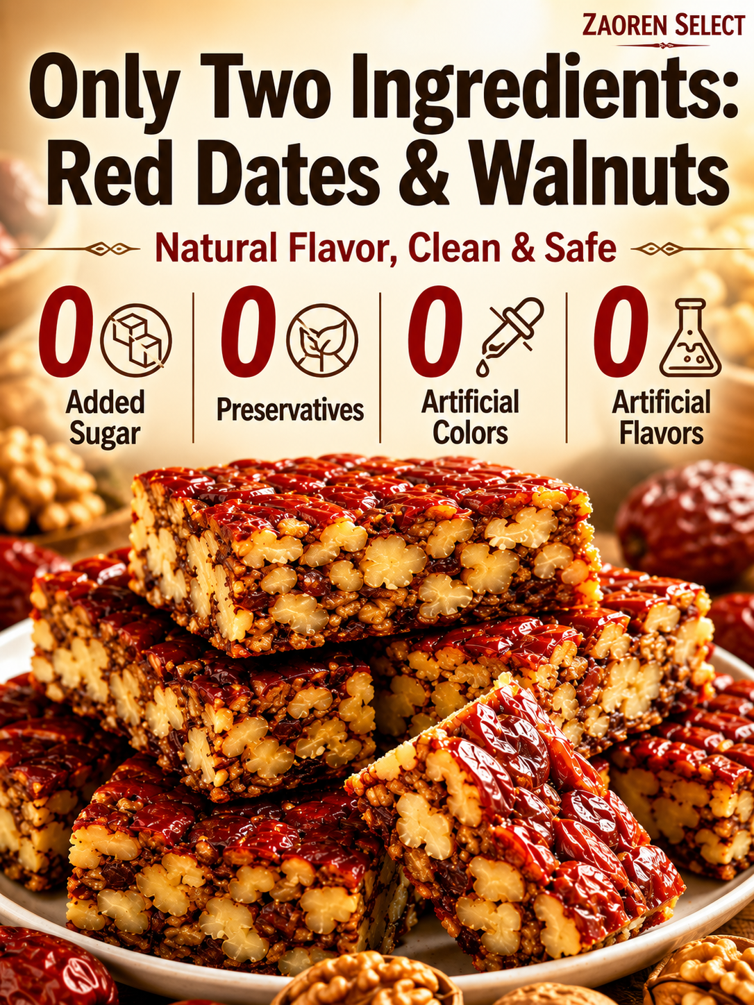 Premium Jujube Walnut Snack Bars-JT