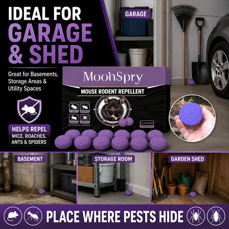 🐭 All-Purpose Household Pest Repellent Balls 🌿| Safe Plant Formula Rodent Deterrent, No Mess, Odor-Free Protection-JT3