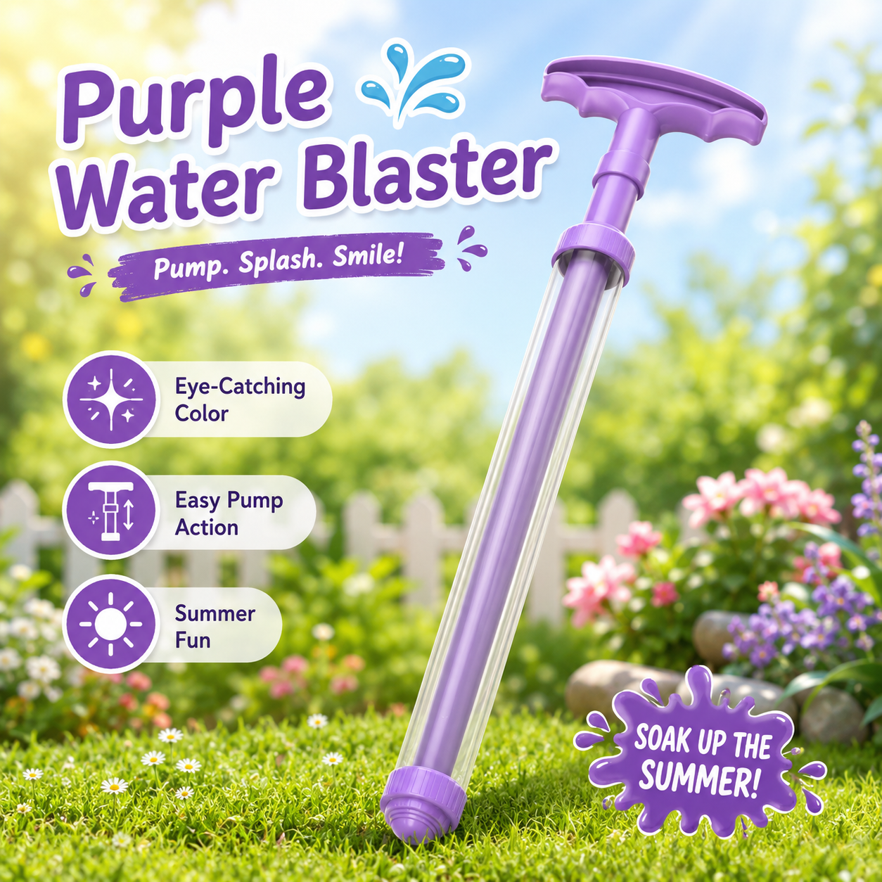 💦2026 New Model Telescopic Water Gun, Summer Outdoor Pool and Beach Water Fight Party Toy