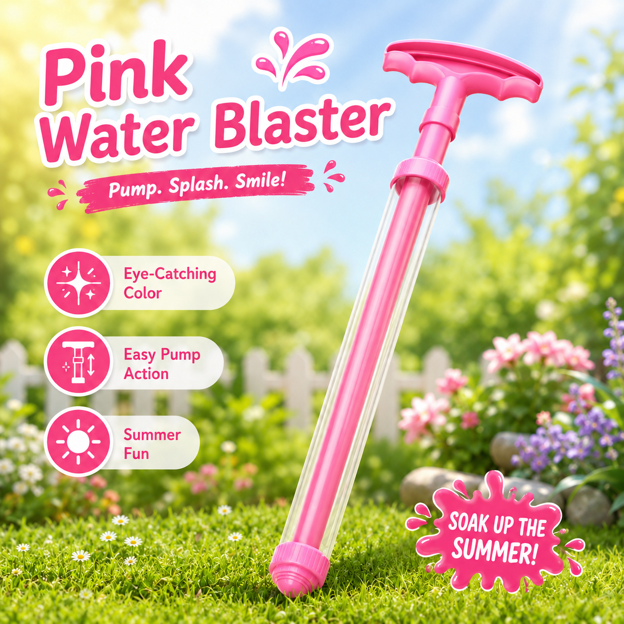 💦2026 New Model Telescopic Water Gun, Summer Outdoor Pool and Beach Water Fight Party Toy