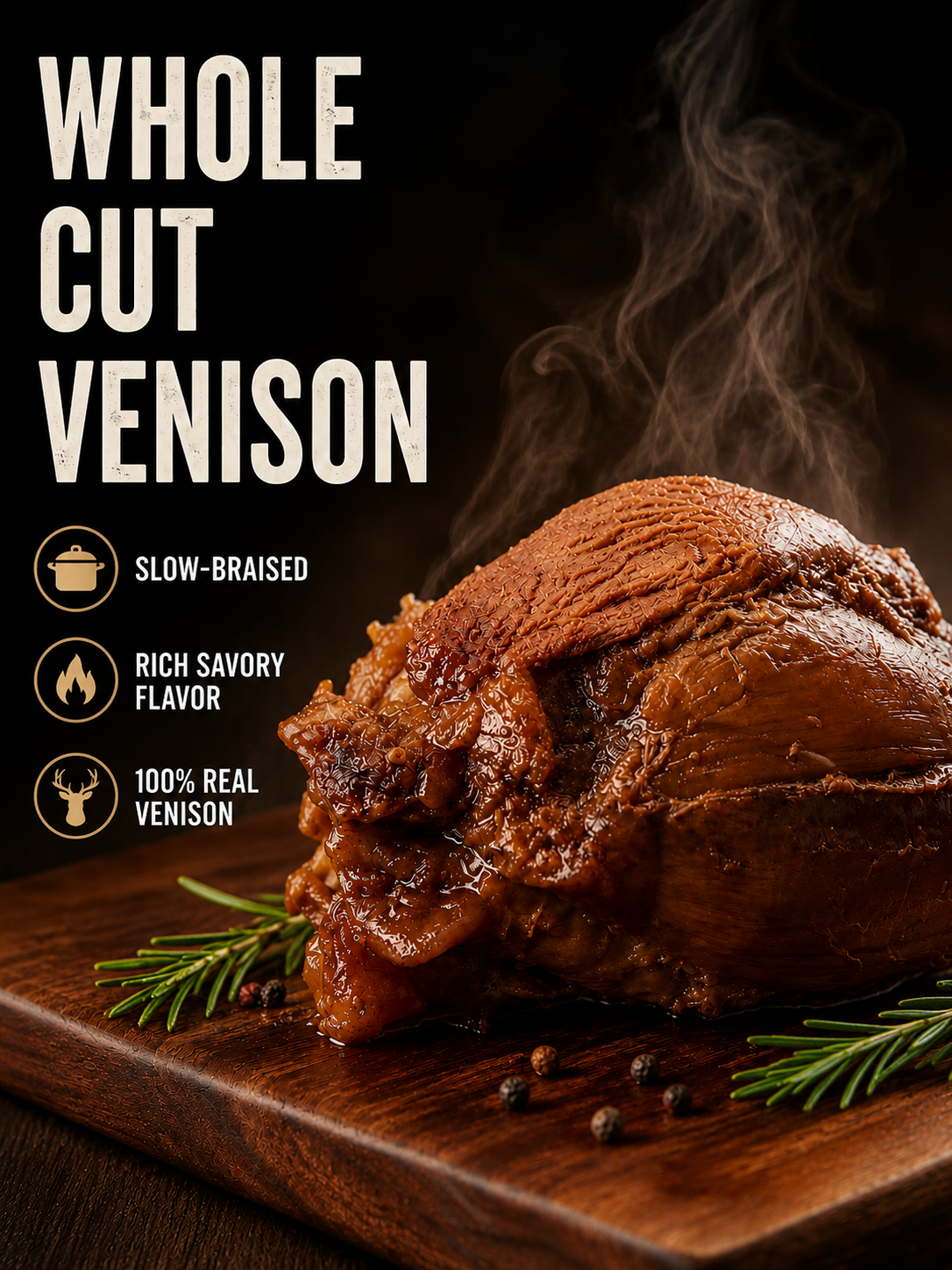 🦌 You’ve Never Tasted Venison Like This! 🔥Premium Slow-Braised Venison • Ready-to-Eat • Full of Flavor-JT2
