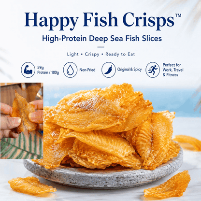Happy Fish Crisps™ – A Light, Crispy & High-Protein Seafood Snack Made for Every Craving-JT
