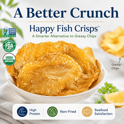 Happy Fish Crisps™ – A Light, Crispy & High-Protein Seafood Snack Made for Every Craving-JT