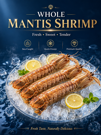🔥 Wild-Caught Spicy Mantis Shrimp 🦐 | Roe-Filled, Crispy & Ready to Eat – JT2