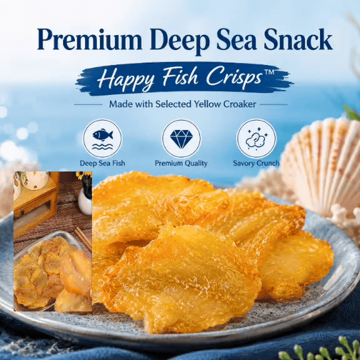 Happy Fish Crisps™ – A Light, Crispy & High-Protein Seafood Snack Made for Every Craving-JT