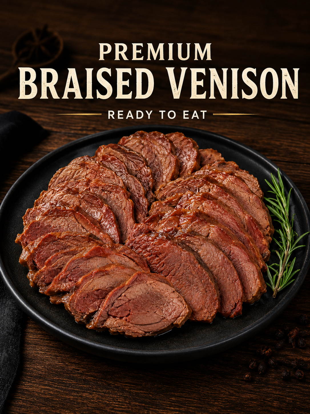 🦌 You’ve Never Tasted Venison Like This! 🔥Premium Slow-Braised Venison • Ready-to-Eat • Full of Flavor-JT2