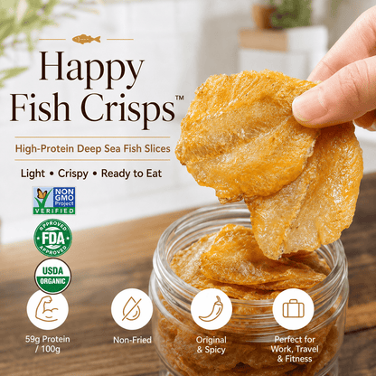 Happy Fish Crisps™ – A Light, Crispy & High-Protein Seafood Snack Made for Every Craving-JT