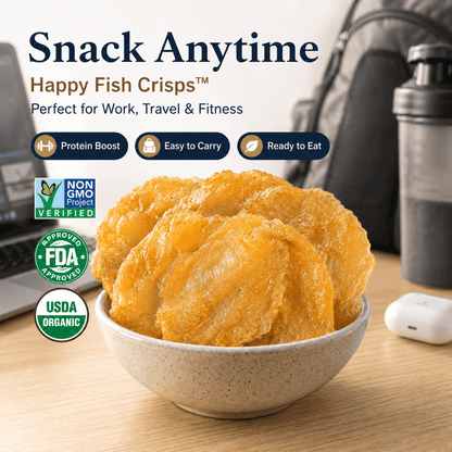 Happy Fish Crisps™ – A Light, Crispy & High-Protein Seafood Snack Made for Every Craving-JT