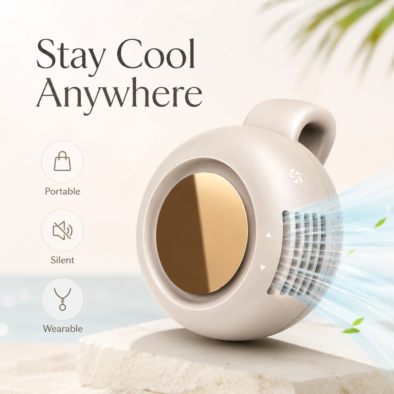 Westdeer Portable Silent Mini Bladeless Fan Stay Cool Anywhere, Anytime ❄️💨