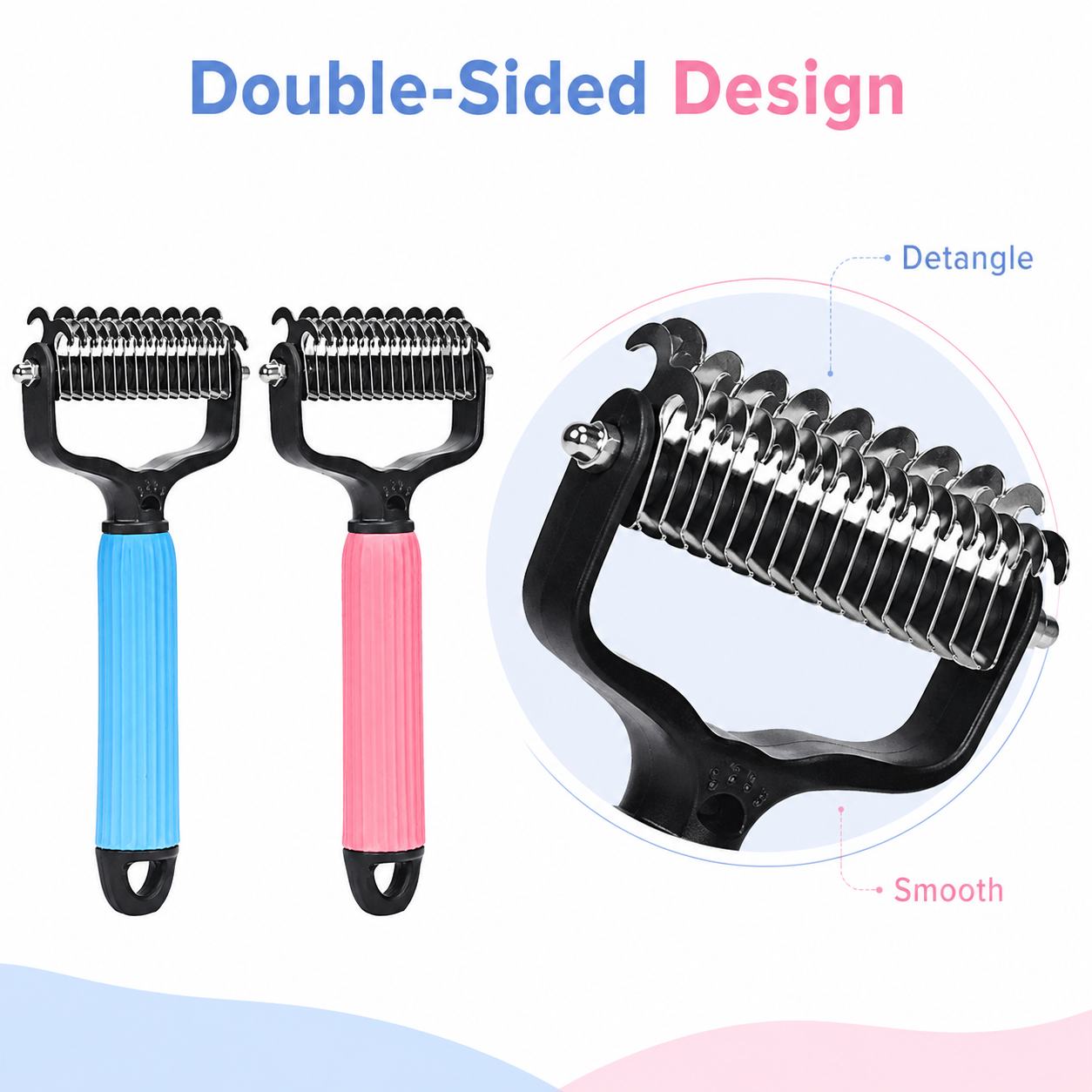 🐾 Universal Pet Detangling Comb for Shedding Pets