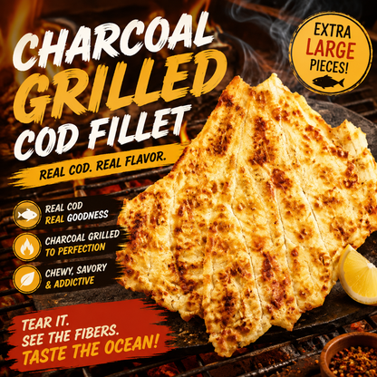 🐟Premium Baked Cod Snack Made From Real Seafood，🔥Slow Baked For A Golden, Savory Taste-JT4