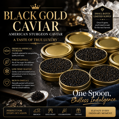 Premium Sturgeon Caviar – Rich, Luxurious Ocean Flavor-JT5