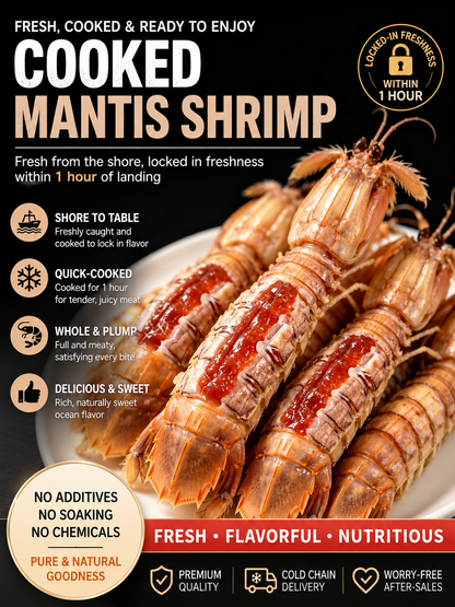🔥 Wild-Caught Spicy Mantis Shrimp 🦐 | Roe-Filled, Crispy & Ready to Eat – JT2