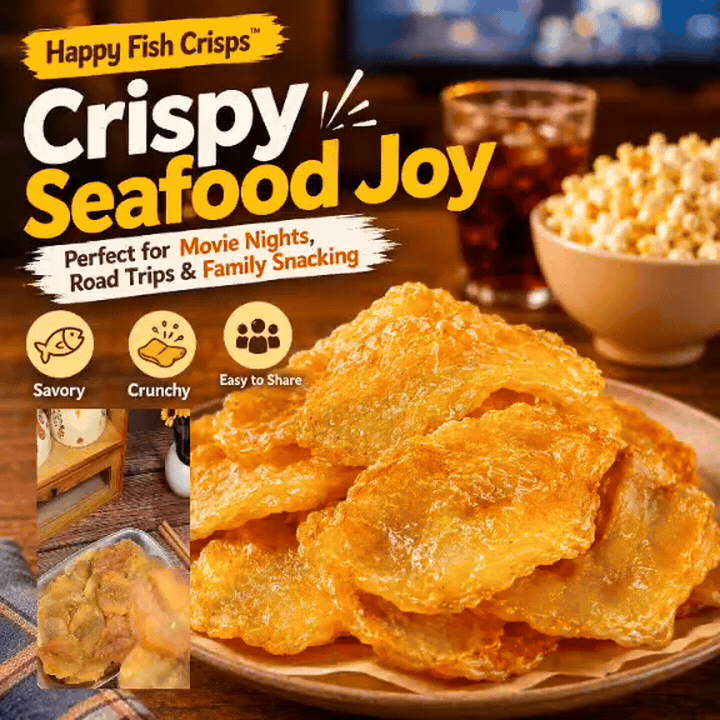 Happy Fish Crisps™ – A Light, Crispy & High-Protein Seafood Snack Made for Every Craving-JT