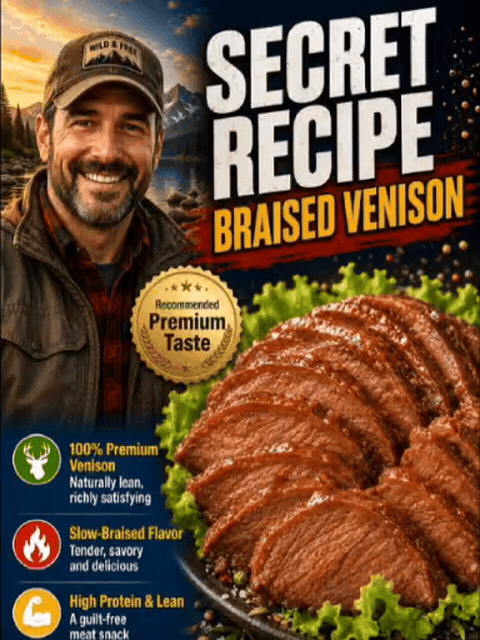 🦌 You’ve Never Tasted Venison Like This! 🔥Premium Slow-Braised Venison • Ready-to-Eat • Full of Flavor-JT2