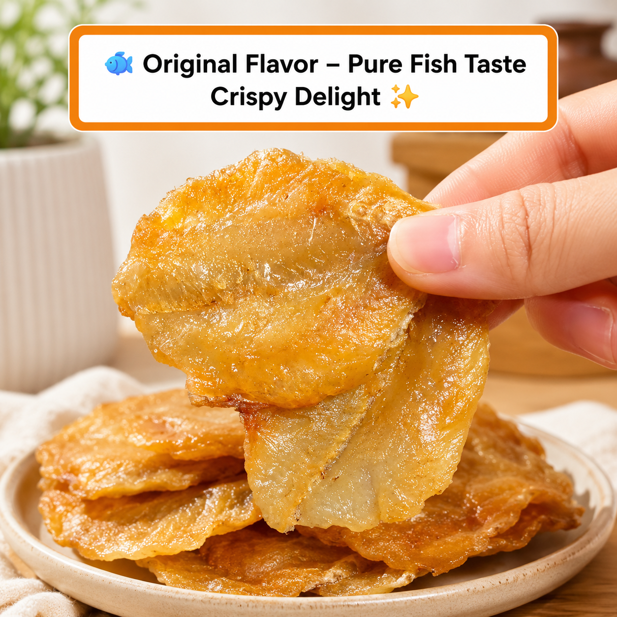 Happy Fish Crisps™ – A Light, Crispy & High-Protein Seafood Snack Made for Every Craving-JT