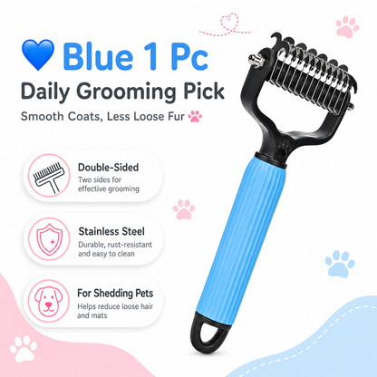 🐾 Universal Pet Detangling Comb for Shedding Pets